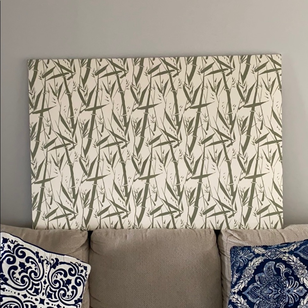 CANVAS LIVING ROOM WALL BAMBOO DECOR